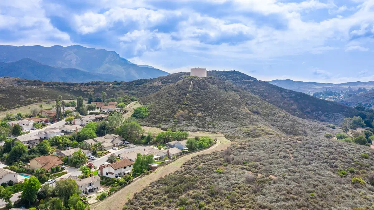 Exterior view of Losangeles sober living home — mountainous landforms