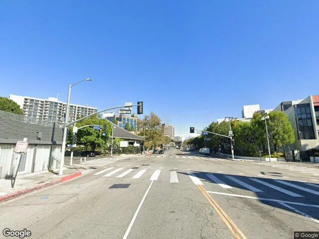 Exterior view of Losangeles sober living home — road surface