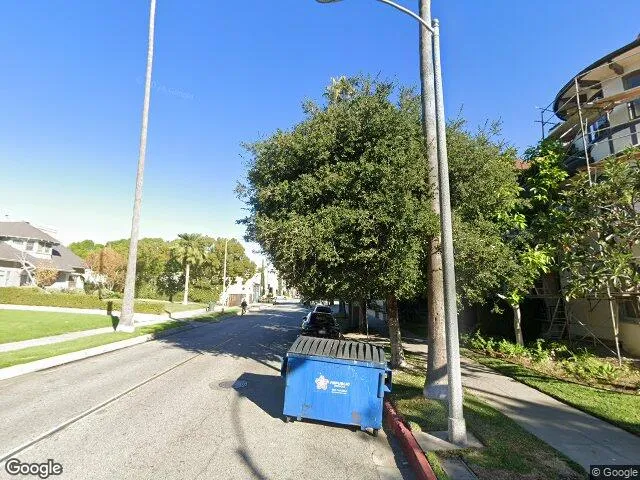 Exterior view of Losangeles sober living home — road surface